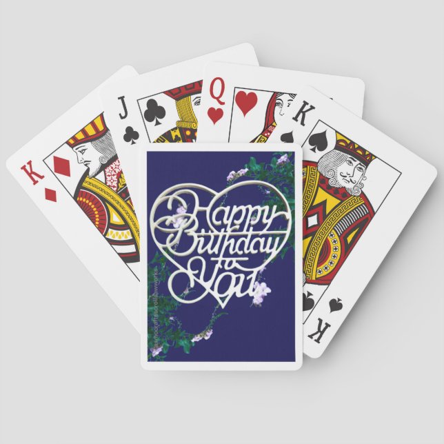 Personalized Birthday Gifts Classic  Poker Cards (Back)
