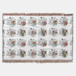 Personalized Birthday Gifts For Grandson Throw Blanket