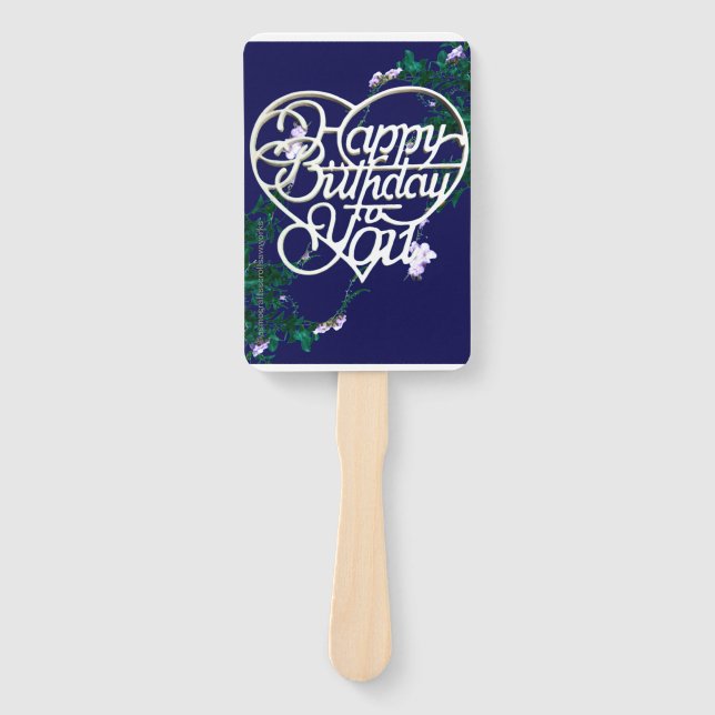Personalized Birthday Gifts Hand Fan (Front)