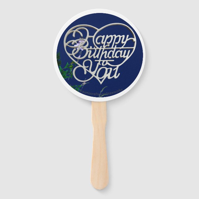 Personalized Birthday Gifts Hand Fan (Front)
