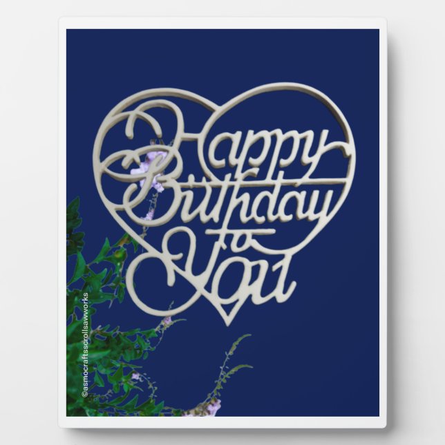     Personalized Birthday Gifts Tabletop  Plaque (Front)