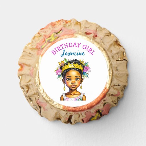 Personalized Birthday Girl Princess of Color Reeses Peanut Butter Cups