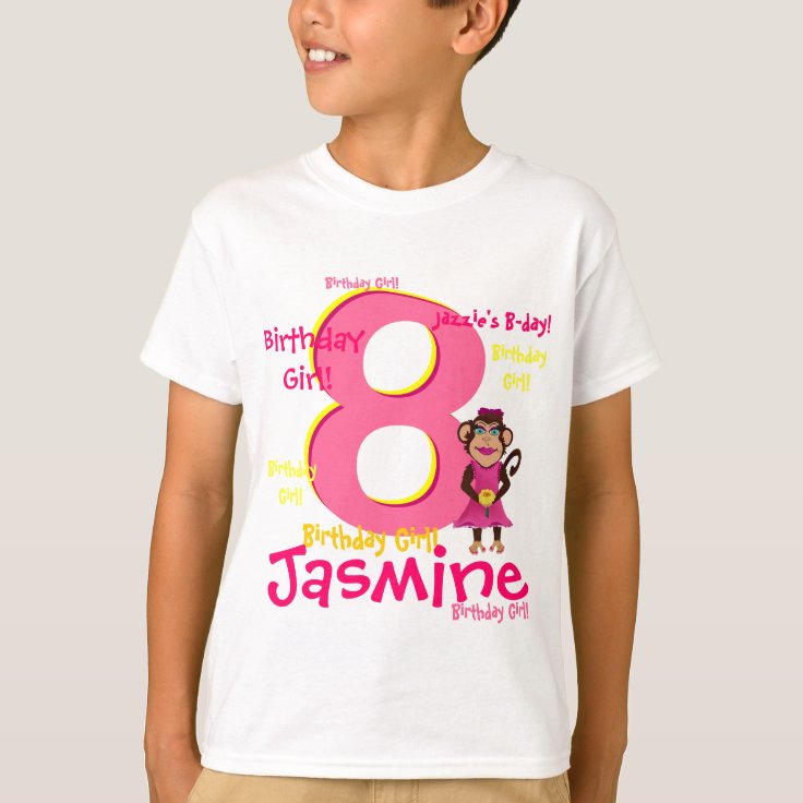 Personalized Birthday Girl Shirt Zazzle