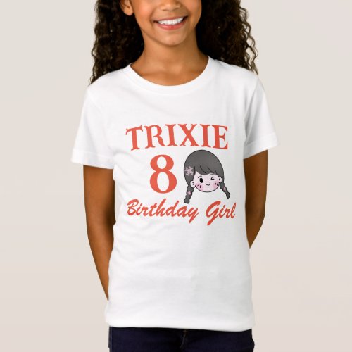 Personalized Birthday Girl Shirt with Name 