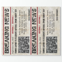 Vintage French Newspaper Wrapping Paper