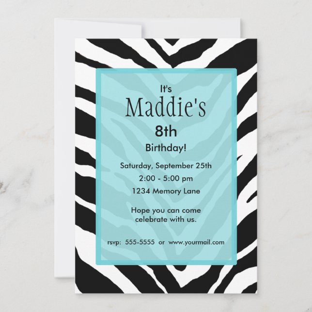 Personalized Birthday Invitation (Front)