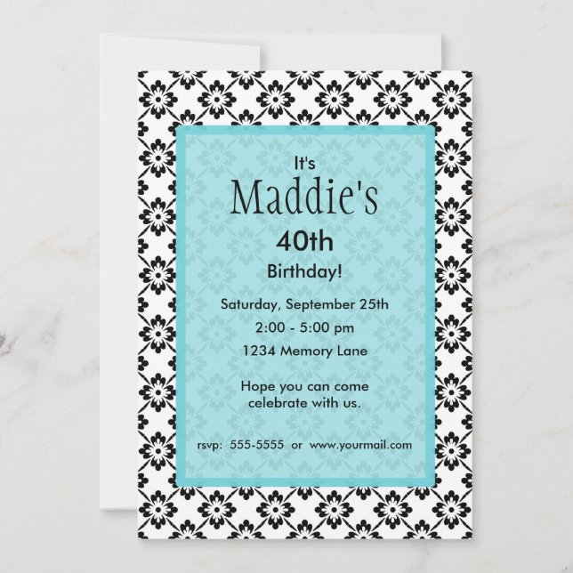 Personalized Birthday Invitation (Front)
