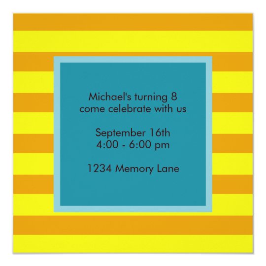 Personalized Birthday Invitation