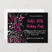 Personalized Birthday Invitations (Front/Back)