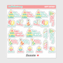 Personalized Birthday Labels | Custom Stickers