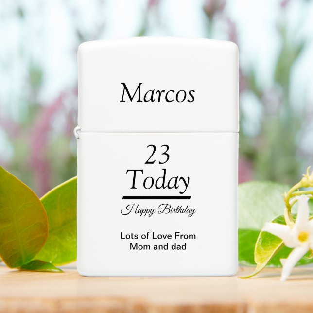 Personalized Birthday  Lighter gift (On Table)