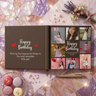 Personalized Birthday Memory Book for Girls