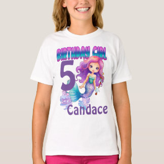 Personalized Birthday Mermaid shirt - Add Name and