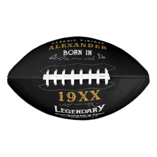Personalized Birthday Monogram Legendary Father Football