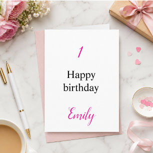 Personalized Birthday Name Celebration Card