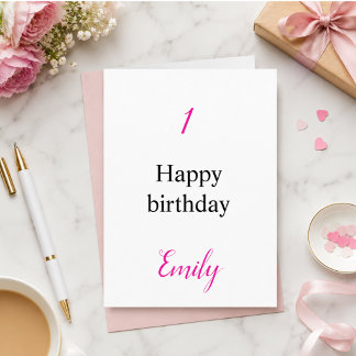Personalized Birthday Name Celebration Card