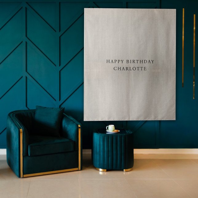 Personalized Birthday Name Flag Fabric Banner Tapestry (Personalized Birthday Name Flag Fabric Banner Tapestry)