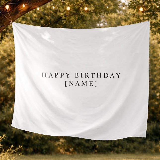 Personalized Birthday Name Flag Simple Minimalist  Tapestry (Personalized Birthday Name Flag Simple Minimalist Tapestry)
