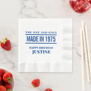 Personalized Birthday Napkins