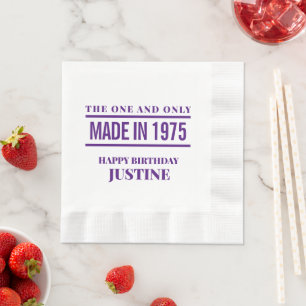 Personalized Birthday Napkins