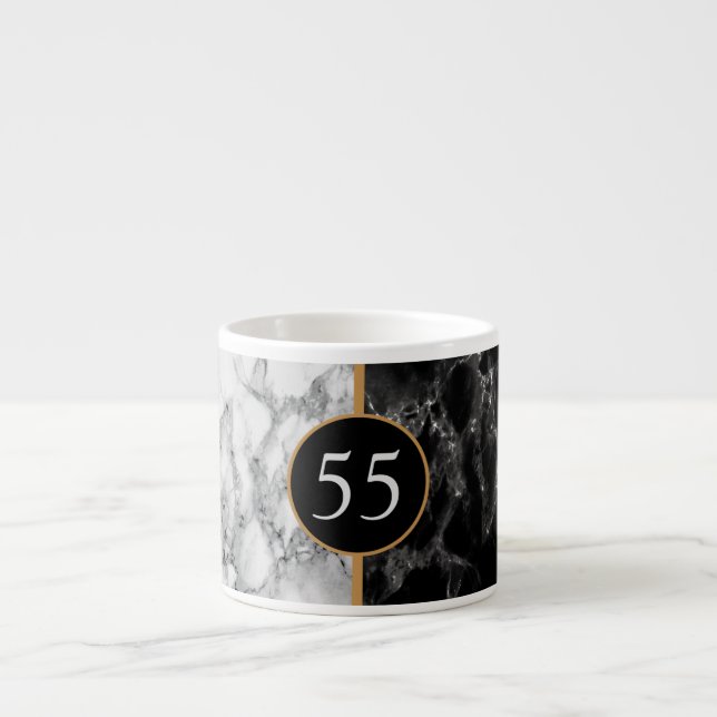 Personalized Birthday or Anniversary Espresso Cup (Front)