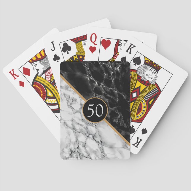 Personalized Birthday or Anniversary Playing Cards (Back)