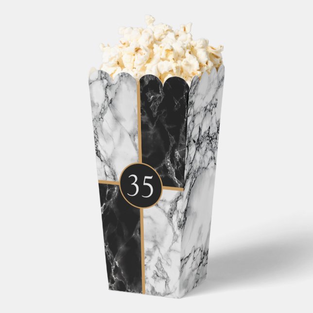 Personalized Birthday or Anniversary Popcorn Box (Popped)