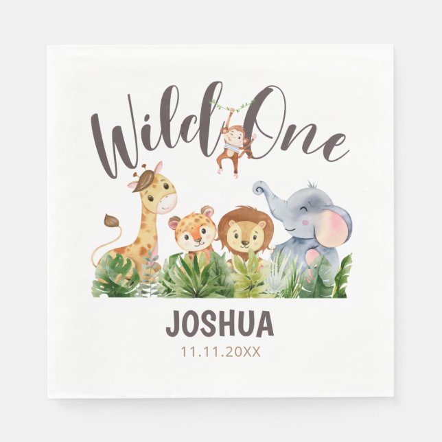 Personalized Birthday Paper Napkins (Front)