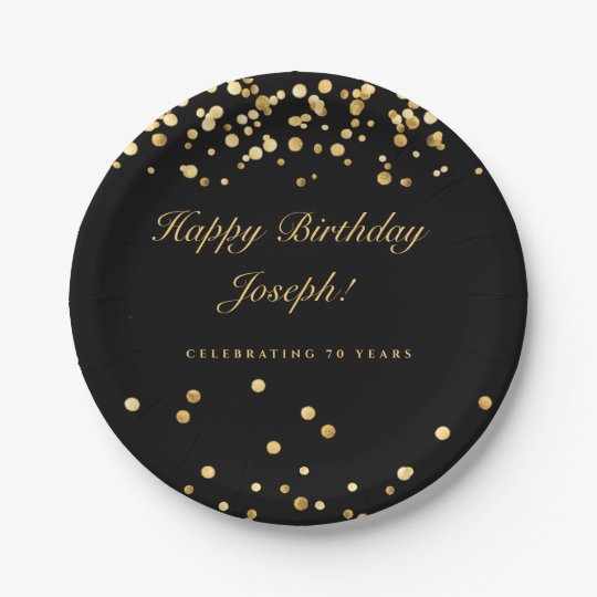 Personalized Birthday Paper Plate
