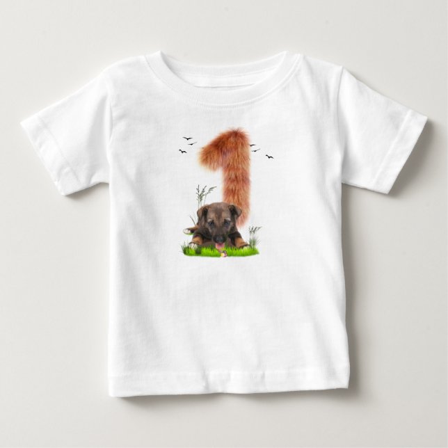 Personalized Birthday party Baby Girls and Boys Baby T-Shirt (Front)