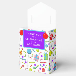 Personalized Birthday Party Favor Boxes