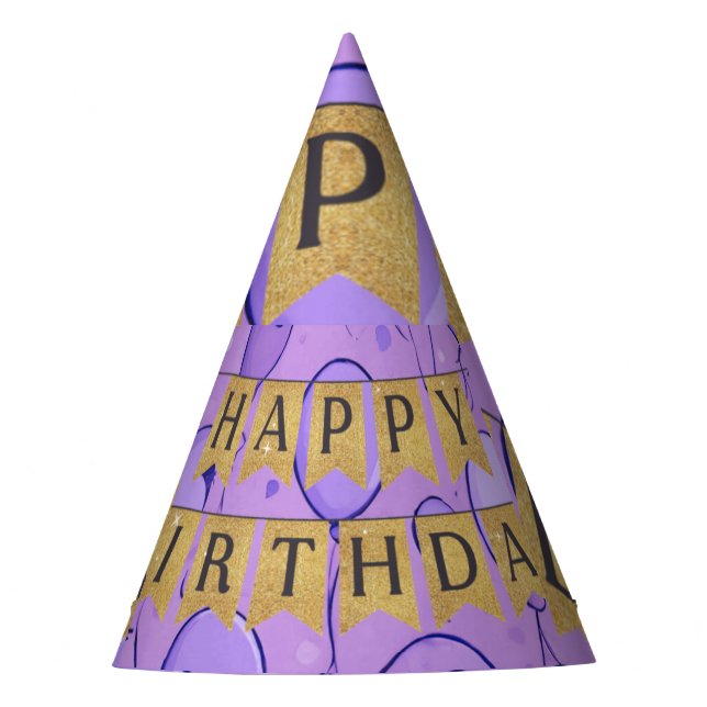 Personalized Birthday Party Hat (Front)