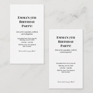Personalized Birthday Party Invitation 