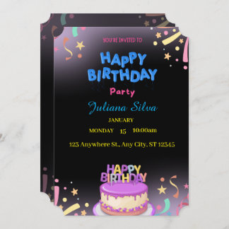 Personalized Birthday Party Invitation