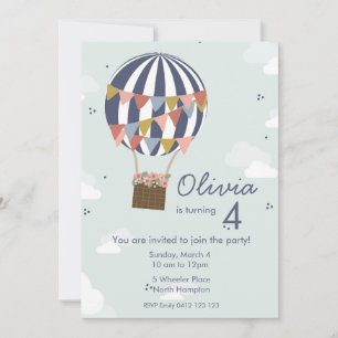 Personalized Birthday Party Invitation Balloons