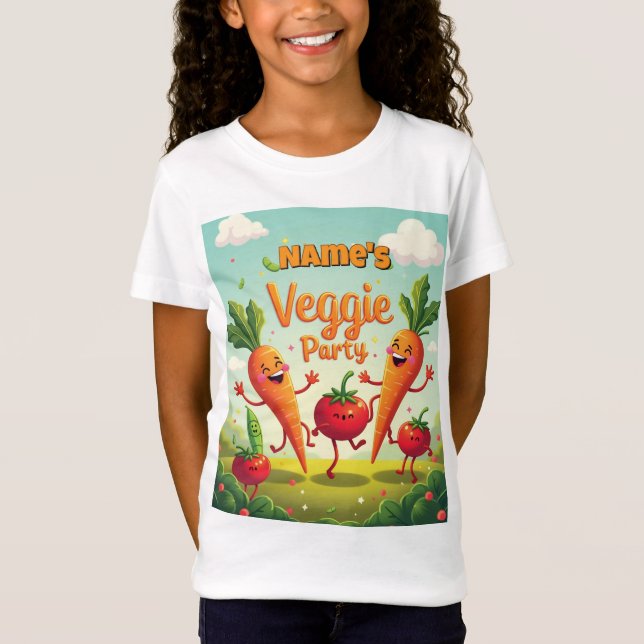 Personalized Birthday Party Kids Tee (Front)