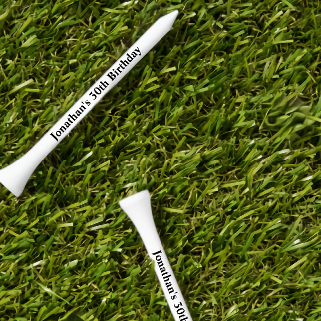 Personalized Birthday Party Name Monogram Golf Tees (Creator Uploaded)