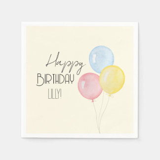 Personalized Birthday Party Napkins
