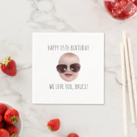 Personalized Birthday Party Photo Paper Face Baby