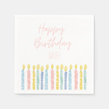 Personalized Birthday Party Plates