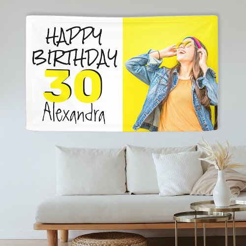 Personalized Birthday Photo Banner