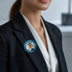 Personalized Birthday Photo, Your Picture Badge Button
