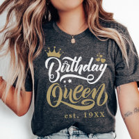 Personalized Birthday Queen Custom Matching Party
