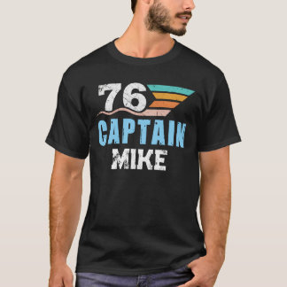 Personalized Birthday Retro Captain 76 T-Shirt