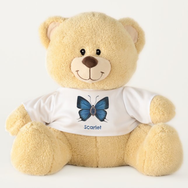 Personalized Birthday September Teddy Bear Toy (Front)
