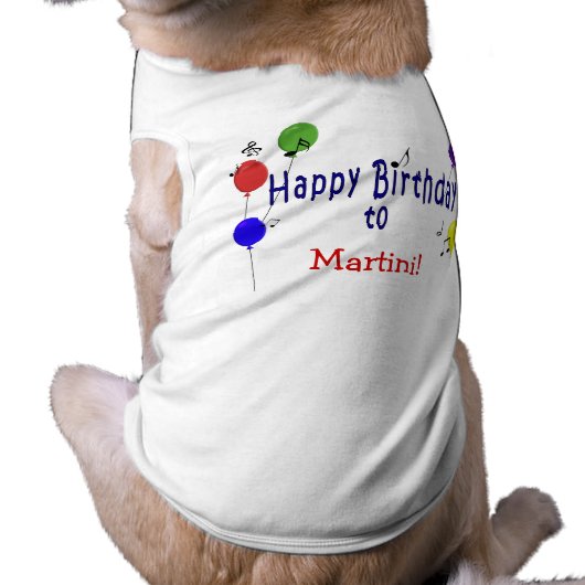 Personalized Birthday Song Tee (Back)