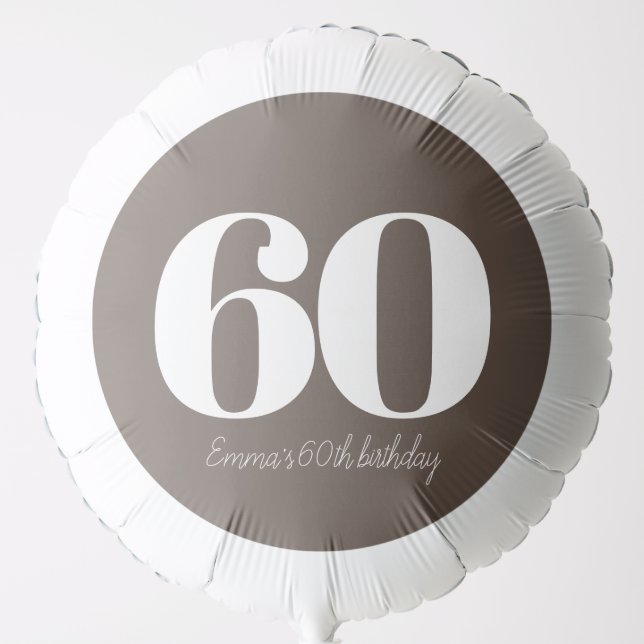 Personalized Birthday Sophisticated Balloon (Front)