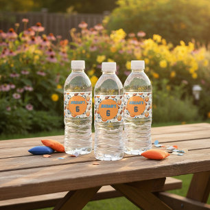 Personalized Birthday Sports Theme Water Label
