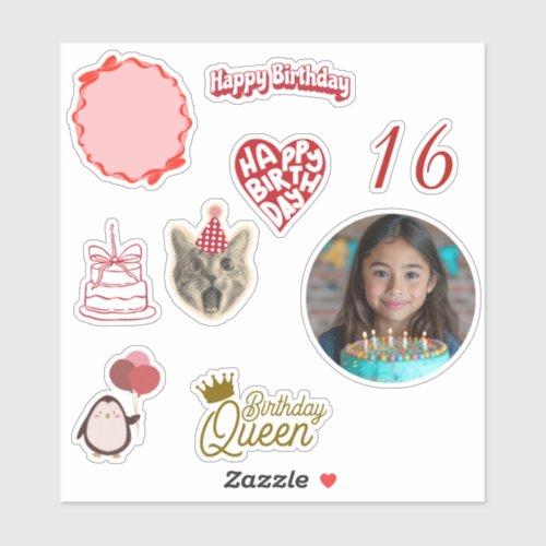 Personalized Birthday Sticker Sheet