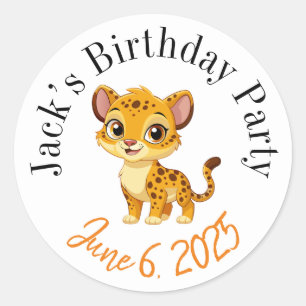 Personalized birthday stickers